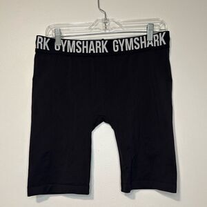 Gymshark Black Fit Seamless Cycling Short Elastic Waist Women’s Sz L NWT